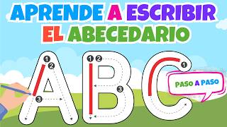 Aprende a Escribir el Abecedario✏️ Tutorial Paso a Paso para Niños 🧒👧 A B C Fácil y Divertido 🎉quot [upl. by Leifeste]