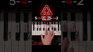 Daycare Theme FNAF Security Breach Piano Tutorial shorts [upl. by Airdnoed509]