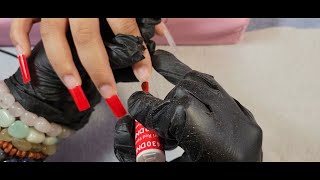 RED BOTTOM NAILS QUICK AND EASY [upl. by Shiroma504]