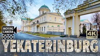 Russia Yekaterinburg city walking History center  Lenin statue  Museums 4K [upl. by Ahsirk]