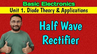 Half Wave Rectifier What is Rectifier Basic Electronics Btech 1st year [upl. by Lenzi]