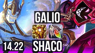 GALIO amp Jinx vs SHACO amp Jhin SUP  KR Diamond  1422 [upl. by Naillig]