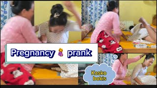 Pregnancy🤰prankमम्मीलाई जीवनमा पहिलो चोटी प्र्यांकगरे ज्वाइ आउने बेला भो मेरो पेटमा आर्कैको बच्चाछ [upl. by Beichner]