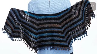 Easy Crochet Casual Shawl [upl. by Uzzi]