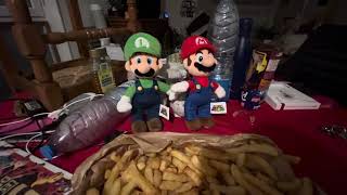 mario et luigi vont bien manger le pain américain fricadelle 😂 [upl. by Dyal671]