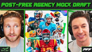 2ROUND POST FREE AGENCY MOCK DRAFT PLUS MINHOU TRADE  NFL Stock Exchange [upl. by Anelad302]