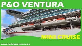 PampO Ventura ship cabin tour and cruise video [upl. by Halak]