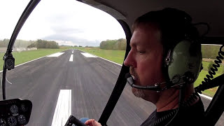 Day 1 Student Pilot Helicopter flight lesson  How to Hover  Robinson R44 [upl. by Viradis]