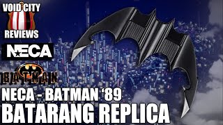 TOY REVIEW NECA Batman 89 Batarang Replica [upl. by Terriss]