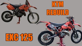 400€ COMPLETE KTM EXC 125 2003 REBUILD \ CILLA32 [upl. by Denten559]