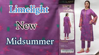 Limelight New Launching 2024Limelight Unstitched Cambrick amp Khader 2024Limelight Midsummer printes [upl. by Anirahc]