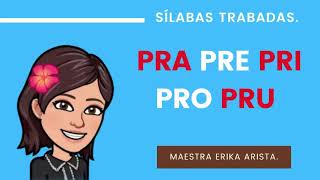 Silabas trabadas pra pre pri pro pru 🔠👩‍🏫 [upl. by Atsillac309]