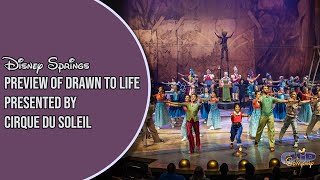 Preview of Drawn to Life Presented by Cirque du Soleil in Disney Springs [upl. by Eillil]