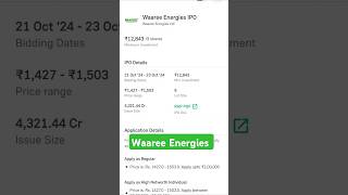 Waaree energies IPO  stockmarket [upl. by Budd]