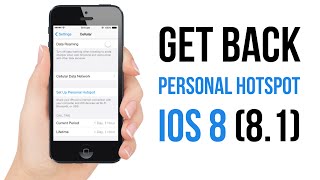 Enable Personal HotSpot in iOS 8 How To [upl. by Erme742]