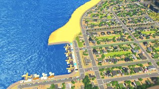 Building a PERFECT Coastal Community in Cities Skylines [upl. by Ahsiuqram]