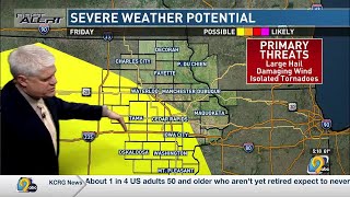 KCRG First Alert Forecast Wednesday Evening April 24th [upl. by Aivatnuhs]