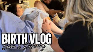 BIRTH VLOG Raw  Real Labor amp Delivery [upl. by Suryc284]