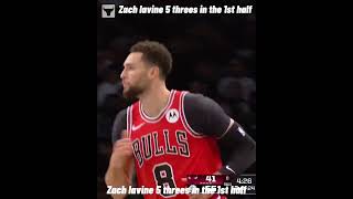 Zach Lavine 5 threes in the first quarter in VS the Brooklyn Nets it wasnt enough to beat them [upl. by Manon]