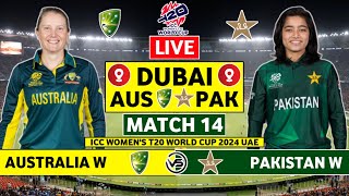 ICC Womens T20 World Cup Live Australia vs Pakistan Live  AUS W vs PAK W Live Scores amp Commentary [upl. by Halli]