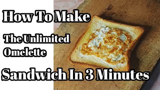 How to Make the Ultimate Omelette Sandwich in 3 Minutes [upl. by Nalek]