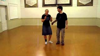 Beginners Lindy hop lesson Charleston Kick Throughs 191112 [upl. by Amber]