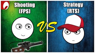 Shooting Gamers vs Strategy Gamers FPS vs RTS [upl. by Ilime]