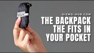 NANOBAG DAYPACK  THE BACKPACK THAT FITS IN YOUR POCKET  Kickstarter  GizmoHubcom [upl. by Aidroc163]