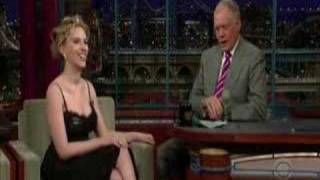 scarlett johanson on Letterman part 1 [upl. by Maura336]