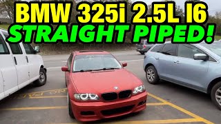 2005 BMW 325i 25L I6 EXHAUST w STRAIGHT PIPES [upl. by Aticnemrac]