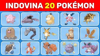 Indovina 20 Pokémon Prima Generazione in 3 secondi [upl. by Notyarb]