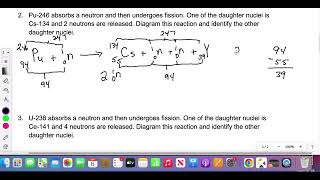 Fission and Fusion Examples [upl. by Ramedlab]