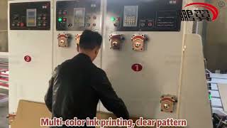 YSF C chain feeder printing slotter machine 5 [upl. by Enitsirt87]