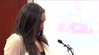 VIDEO Jordyn Wieber speaks at Larry Nassar sentencing [upl. by Iarised]