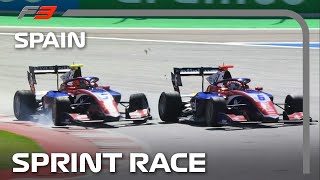 F3 Sprint Race Highlights  2024 Spanish Grand Prix [upl. by Arlo]