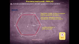 Ako narysovať pravidelný 6 uholník How to draw a regular hexagon [upl. by Gwenneth]