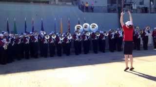 Pride of Herndon Marching Band at the USS Missouri 2013 [upl. by Terrag]