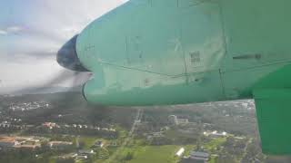 Widerøe Dash 8100 WF990 Landing in Tromsø Airport Langnes [upl. by Atela530]