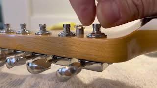 Opening or Unlocking Fender Vintage Style Locking Tuners [upl. by Linzer777]