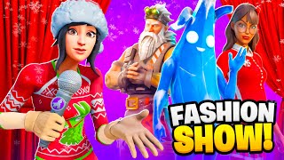 the CHRISTMAS THEMED Fortnite Fashion Show510 [upl. by Stringer]