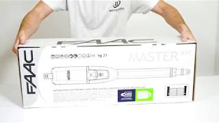 FAAC MASTER KIT 415 230V AUTOMAZIONE CANCELLO BATTENTE BATTENTI ANTA 104415445 [upl. by Oisangi]