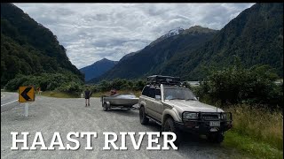 Haast river jet boating New Zealand [upl. by Lechner783]