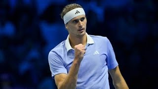 Alexander Zverev vence Andrey Rublev e estreia com vitória no ATP Finals [upl. by Rodama]