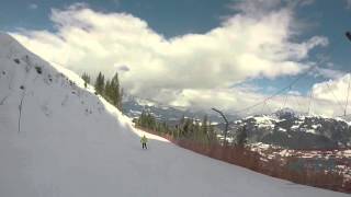 21 StreifFamilienabfahrt Talabfahrt Kitzbühel  KitzSki [upl. by Alracal]