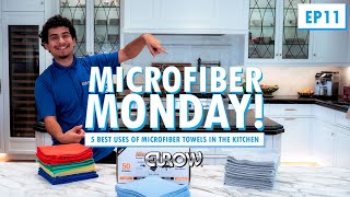 5 Best uses of microfiber Towels in the kitchen Microfiber Towels for the kitchen Microfiber Magic [upl. by Eniroc]