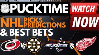 NHL Predictions and Best Bets  Capitals vs Red Wings  Rangers vs Islanders  PuckTime Apr 9 [upl. by Alleunam]