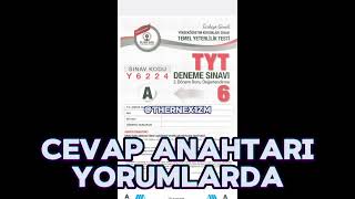 ÖZDEBİR TÜRKİYE GENELİ Y6224 CEVAP ANAHTARI 6 DENEME [upl. by Ecyarg]