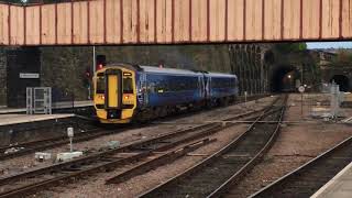 Northern Rail X Scot Rail 158870 At Sheffield [upl. by Allimac]