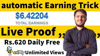 work for students adfly earning trick live earning proof automatic earning way [upl. by Sonaj]