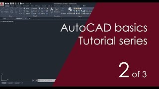 AutoCAD Basic Tutorial for Beginners  Part 2 of 3 [upl. by Hsinam]